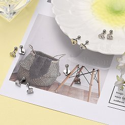 Серьги-штанги для хрящей из нержавеющей стали 201&nbsp;LS-EJEW-R147-36