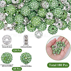 Круглые стразы из полимерной глины и стразы рондель бусины-разделители наборы для изготовления бижутерии DIY-SC0027-50D