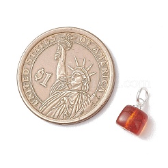 Кубические подвески из натурального янтаря&nbsp;PALLOY-JF04971-02