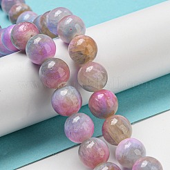 Chapelets de perles en jade blanc naturel teinté&nbsp;G-F764-03E