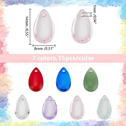 Прозрачные бусины из чешского стекла GLAA-WR0001-03A