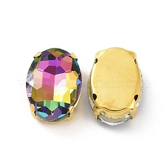 Овал пришиваем стразами&nbsp;DIY-E062-06G-B05