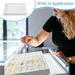 Подносы дисплея ювелирных изделий искусственной кожи pu прямоугольника CON-WH0093-04A