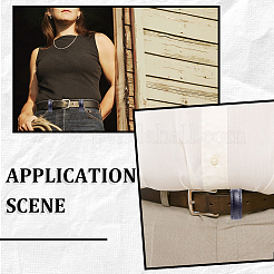 50 шт. искусственная кожа с кольцами для ремня на талии из сплава FIND-CP0002-44