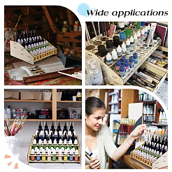 3-слойная деревянная подставка для краски и бровей DIY-WH0401-04