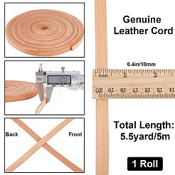 Плоский шнур из воловьей кожи WL-GF0001-10D-01
