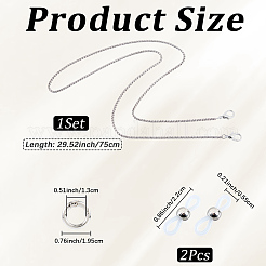 Cadenas de hierro para gafas&nbsp;AJEW-CN0006-72P