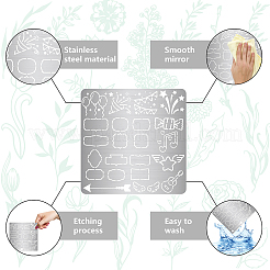 Трафареты для штампов из нержавеющей стали DIY-WH0238-113