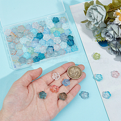 100шт прозрачные нормальные стеклянные бусины GLAA-SP0001-16