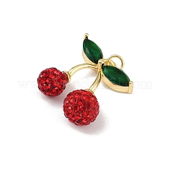 Ottone micro spianare pendenti zirconi&nbsp;KK-H072-12G-01