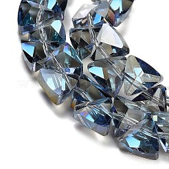 Стеклянные бусины с гальваническим покрытием  EGLA-P066-02A-HP04