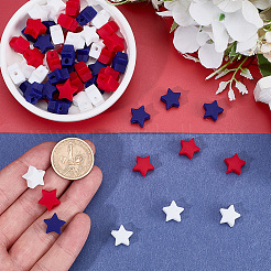 90pcs 3 couleurs perles de silicone&nbsp;SIL-SP0001-29