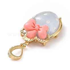 Подвески из непрозрачной смолы&nbsp;KK-G406-51G-04