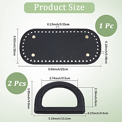 Вырезанное полое дно сумки из искусственной кожи 1 шт.&nbsp;FIND-CL0001-09C