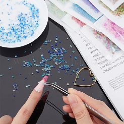 13 пакетик 13-х цветных круглых стеклянных бусин без отверстий&nbsp;GLAA-PH0001-50