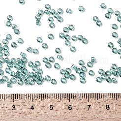 MIYUKIラウンドロカイユビーズ  日本製シードビーズ  8/0  （rr2445)透明な海の泡の光沢  3mm  穴：1mm  約2111~2277個/50g&nbsp;SEED-X0055-RR2445