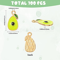 100 шт. Подвески из сплава с эмалью&nbsp;ENAM-SC0006-92