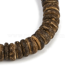 Браслеты с подвесками из натурального выветренного агата и кокоса для мужчин и женщин BJEW-JB12134