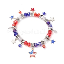 Стеклянной бусины браслеты простирания&nbsp;BJEW-TA00598