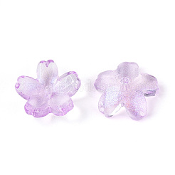 Capuchons de perles de verre transparents pour peinture de cuisson&nbsp;DGLA-N014-06A-05