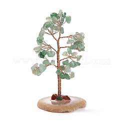 Натуральные зеленые авантюриновые чипсы и украшения для пьедестала из агата&nbsp;DJEW-A001-04I