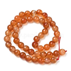 Brins de perles d'agate naturelle teintes et chauffées&nbsp;G-P539-D01-10
