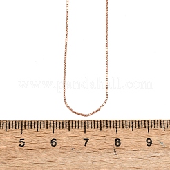 Collares deslizantes ajustables con cadena de caja de latón de 0.8 mm&nbsp;KK-H533-09B-RG
