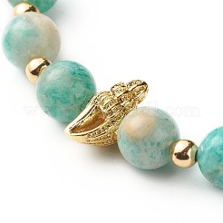 Набор браслетов стрейч с кубическим цирконием в форме раковины для девочек-подростков&nbsp;X1-BJEW-JB06850-04