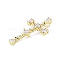 Настоящие 18к позолоченные латунные подвески с микропаве и кубическим цирконием KK-A209-09G-02
