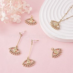 Покрытие стойки латунь микропаве прозрачные подвески из кубического циркония&nbsp;ZIRC-SZ0003-41