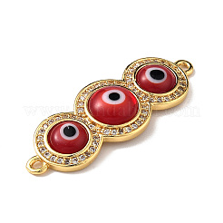 Лэмпворк ручной работы коннектор сглаза&nbsp;ZIRC-L102-10G