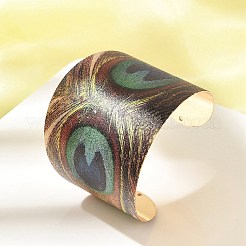 Браслеты-манжеты из сплава для женщин&nbsp;LS-BJEW-K272-02G