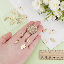 20шт 4 стиля латунные подвески&nbsp;KK-ME0001-39