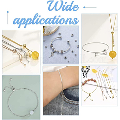 24 шт. 4 бусины из нержавеющей стали 202&nbsp;STAS-UN0048-77