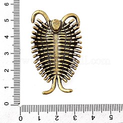 Messing Trilobiten Miniatur Figuren Statuen für Home Office Desktop Ornament&nbsp;KK-S335-03AB-A