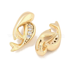 Подвески из латуни с микропаве и прозрачным кубическим циркониемn&nbsp;KK-S386-31G