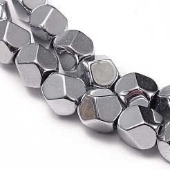 Electroplate non magnetici ematite sintetico fili di perline&nbsp;G-I260-06A-01