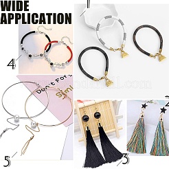 Ионное покрытие (IP) наконечники шнура из нержавеющей стали 304 STAS-M242-08