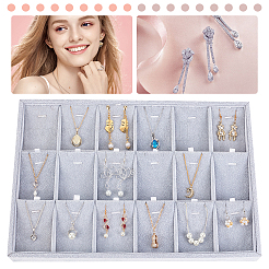 1шт. 18-слотовое бархатное ожерелье с подвесками PDIS-PH0001-05