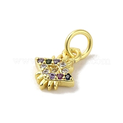 Adornos de latón micropavé de circonia cúbica&nbsp;KK-M283-19D-02