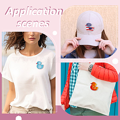 12 шт. 12-цветная полиэстеровая ткань с компьютерной вышивкой&nbsp;DIY-WH0890-26