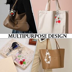 4шт 4 стиля бант пластиковый кулон украшение&nbsp;HJEW-SZ0001-39