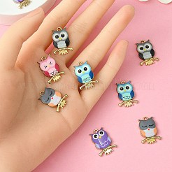 Подвески из сплава с принтом 10 цветов&nbsp;FIND-YW0004-46A