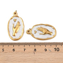 Подвески из нержавеющей стали 304 с эмалью&nbsp;STAS-G364-16G-02