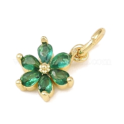 Латунные микро проложить кубического циркония подвески&nbsp;KK-H525-05C-G