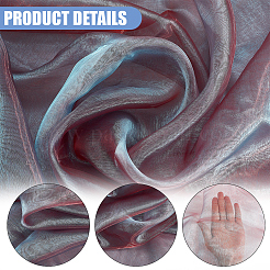 2м ткани из полиэфирной органзы&nbsp;DIY-WH20031-072A