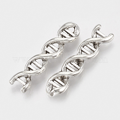 チベットスタイルの合金リンクコネクター  原子  鉛フリー＆カドミウムフリー  アンティークシルバー  28.5x6.5x4mm&nbsp;X-TIBEP-T052-29AS-RS