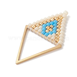 Подвески-ромбы из стеклянного бисера Миюки&nbsp;PALLOY-MZ01127