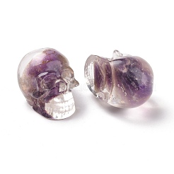 Perles de copeaux teintes en améthyste naturelle&nbsp;G-E185-14