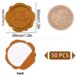 Клейкая сургучная печать наклейки DIY-CP0008-18S